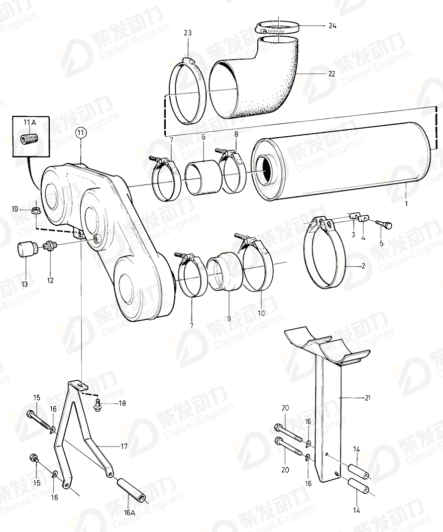 volvo penta Compression fitting 866136 Drawing volvo penta Compression fitting 866136 Drawing